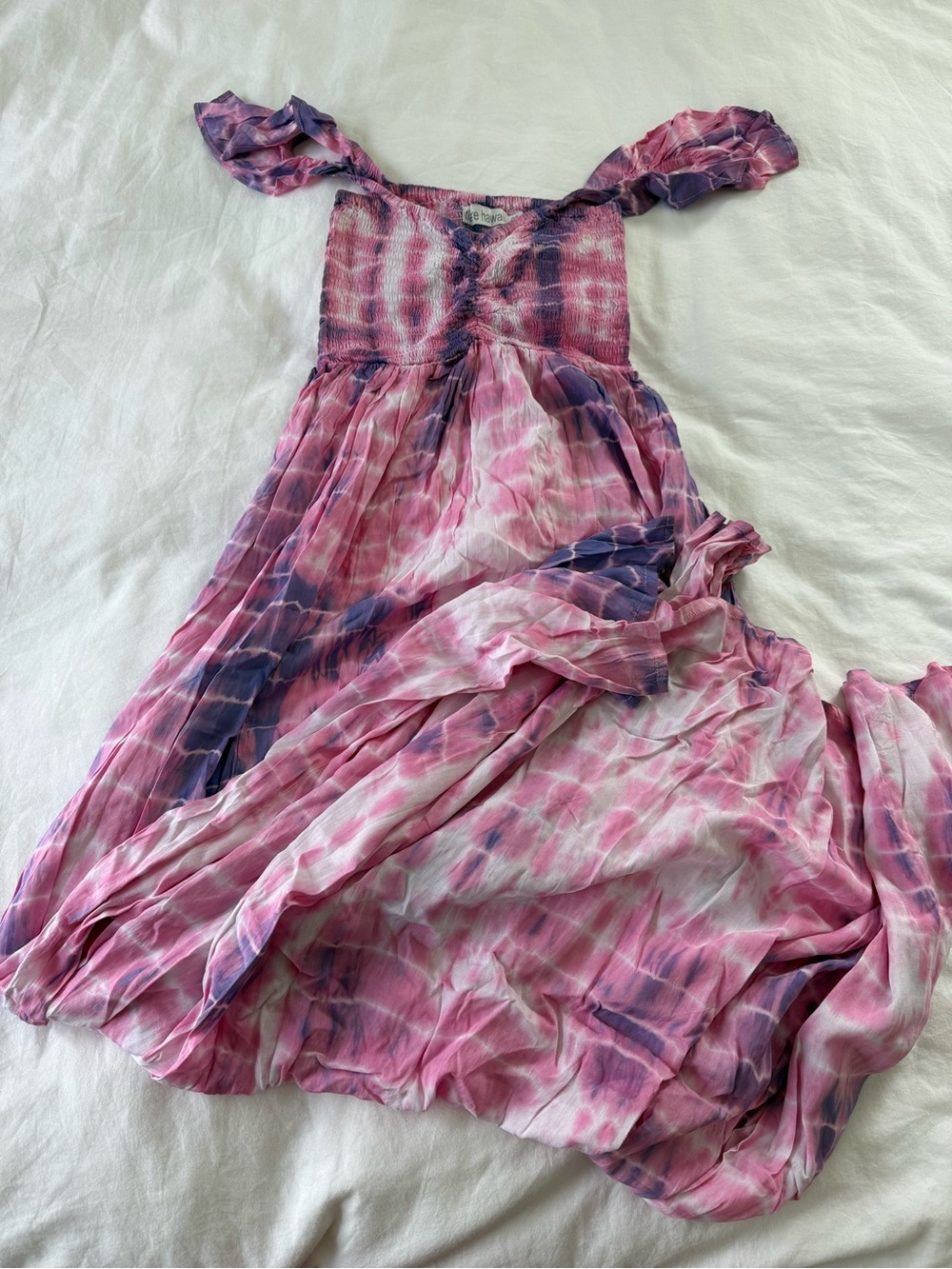 Tiare Hawaii Pink & Purple Tie-Dye Maxi Dress